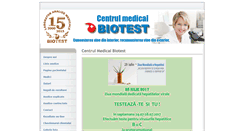 Desktop Screenshot of biotest.suceava.ro